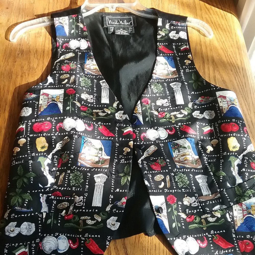 Vintage 100% Silk Vest